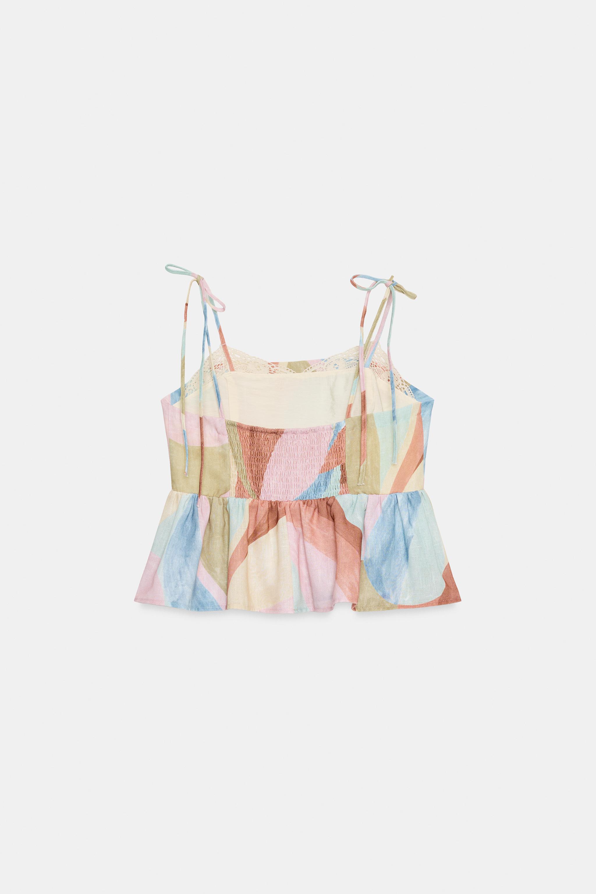 PRINTED STRAP TOP
